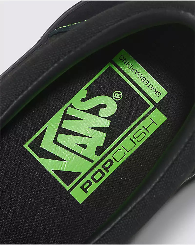 Vans Skate Slip On Black Green 11