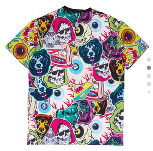 
                  
                    MISHKA - Sticker Collage All Over Print T Shirt
                  
                