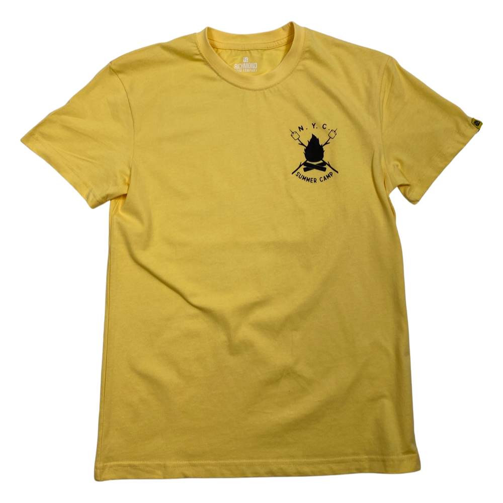 New York City Summer Camp T Shirt - Lemon