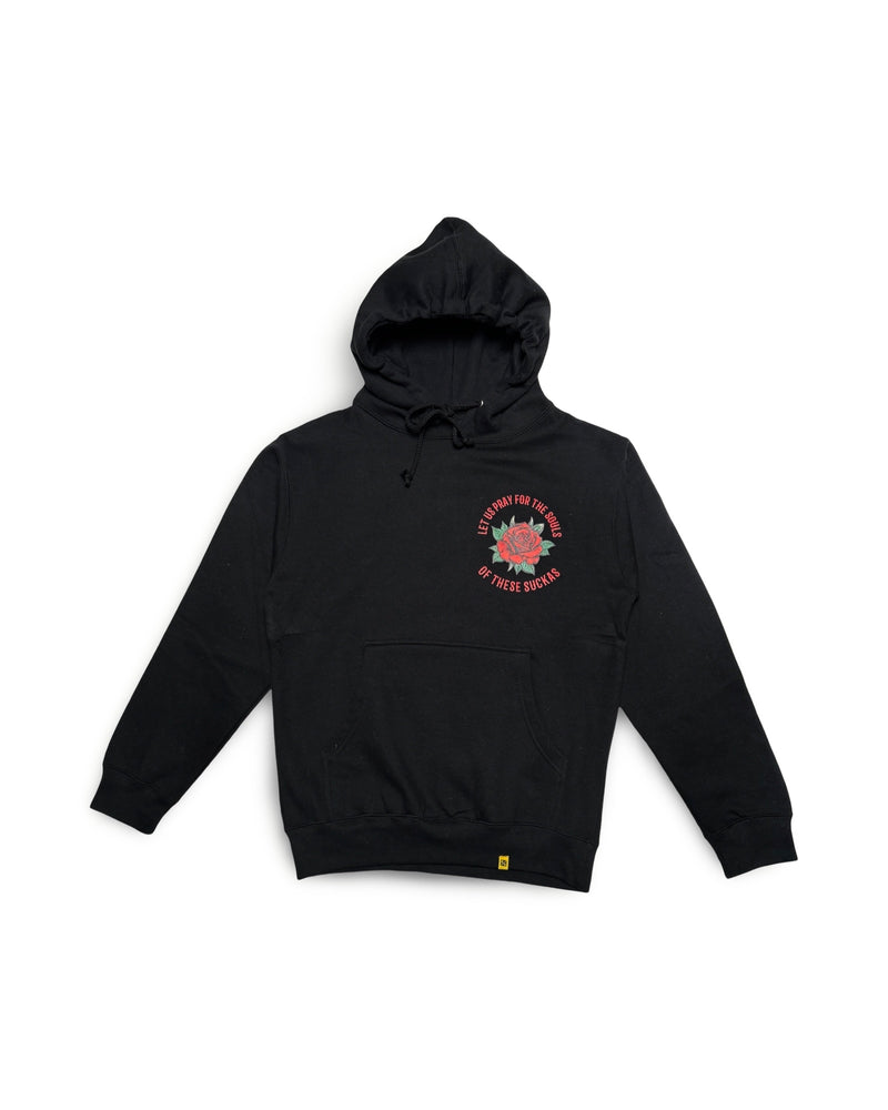 Let Us Pray Hoodie - Black/Red