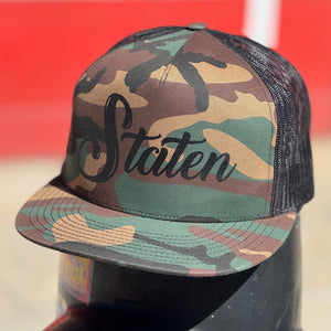 
                  
                    Staten Script Trucker Cap - Camo/Black
                  
                