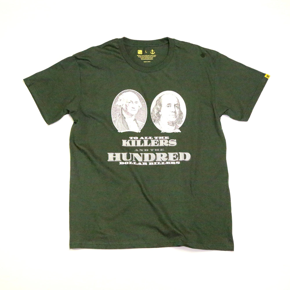 No Feelings T Shirt - Money Green