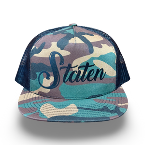 
                  
                    Staten Script Trucker Cap - Camo/Black
                  
                