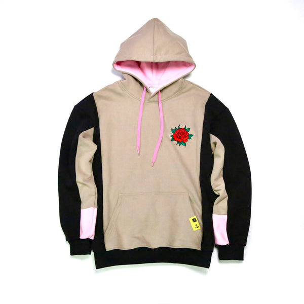 Paneled Pullover Hoodie - Mocha Rose – Richmond Hood Company