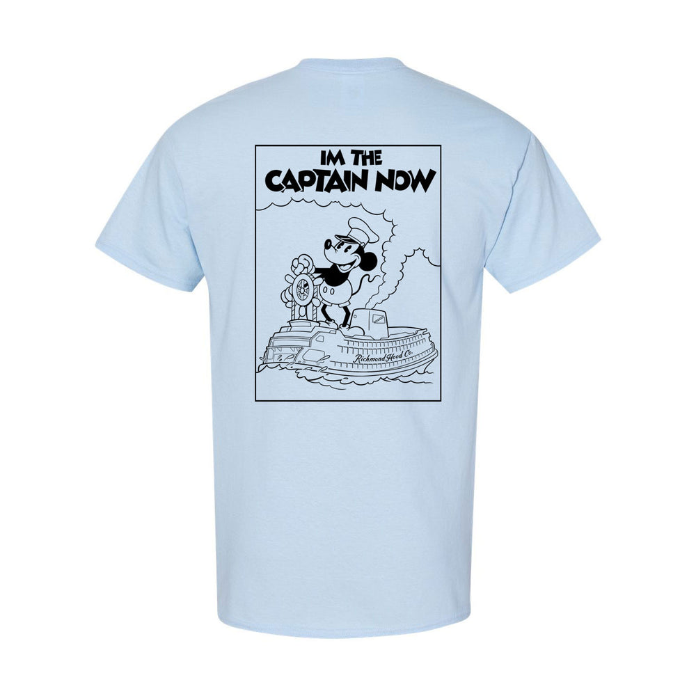 I’m The Captain Now T Shirt - Adult Light Blue