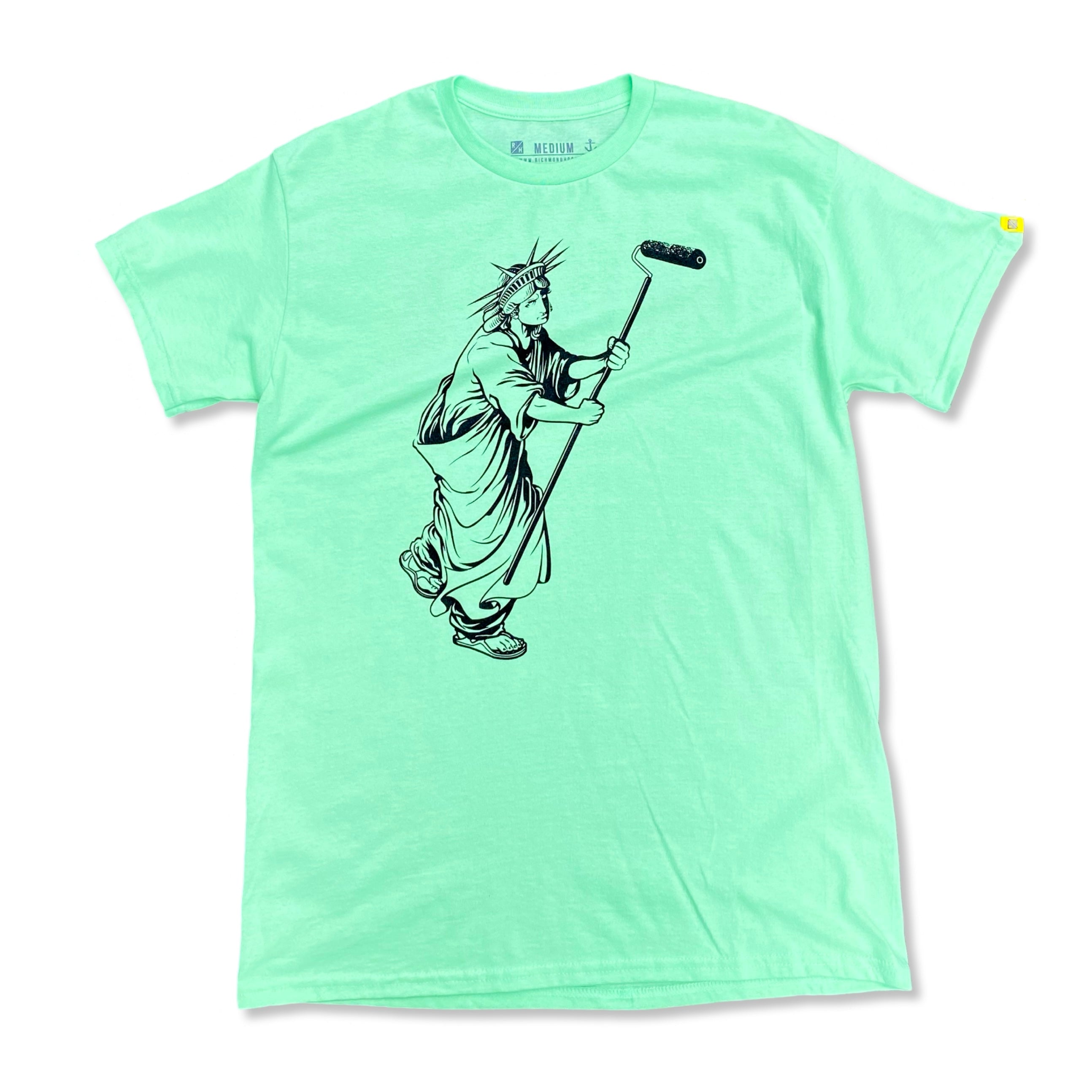 Liberty & Hustle T- Black/Patina – Richmond Hood Company