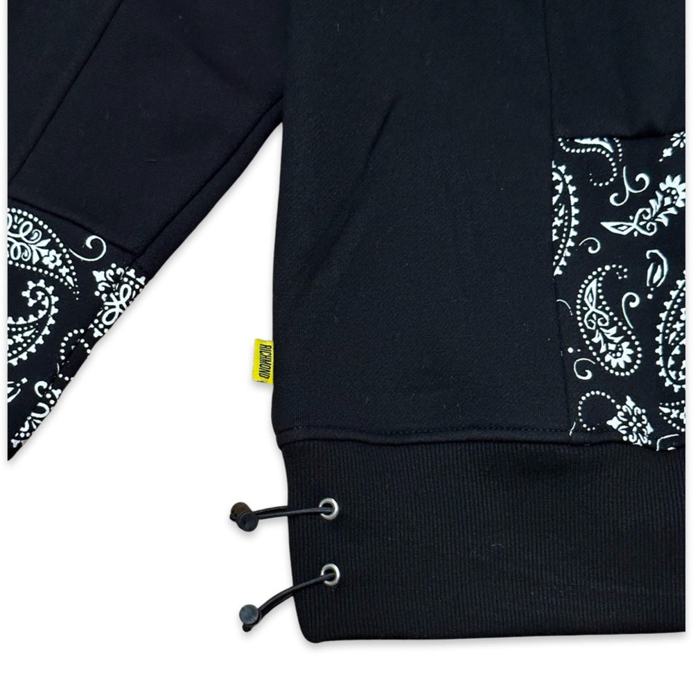 
                  
                    Paneled Hoodie - Black Paisley
                  
                
