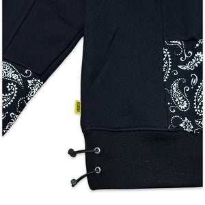 Black sales paisley hoodie