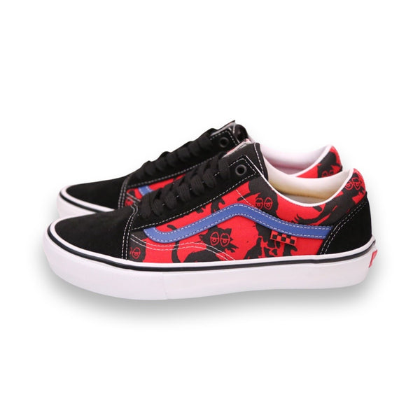 美品　 VANS KROOKED HALFCAB NATAS 27cm Vans Half Cab Krooked VCU by Natas For Ray Blue Men's