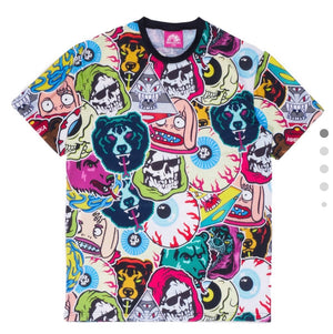 
                  
                    MISHKA - Sticker Collage All Over Print T Shirt
                  
                