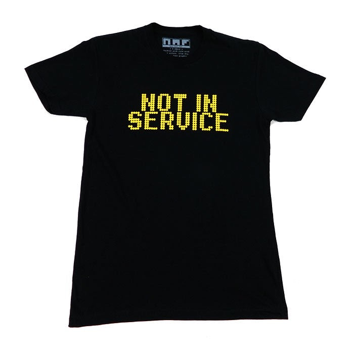 Not In Service T - Black/Amber - NAF