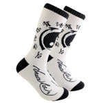 Bruce Lee - Yin Yang Socks - White