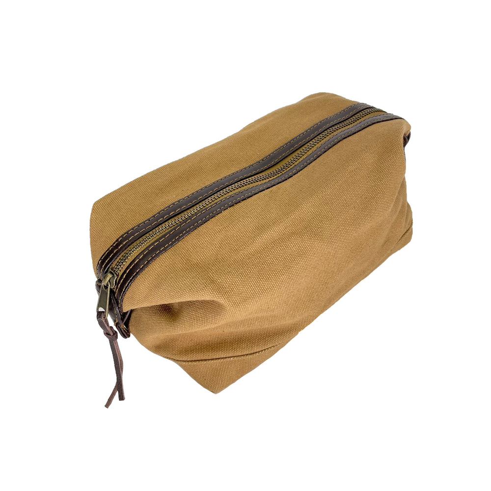 Canvas & Leather Travel Kit - Coyote Brown - ROTHCO