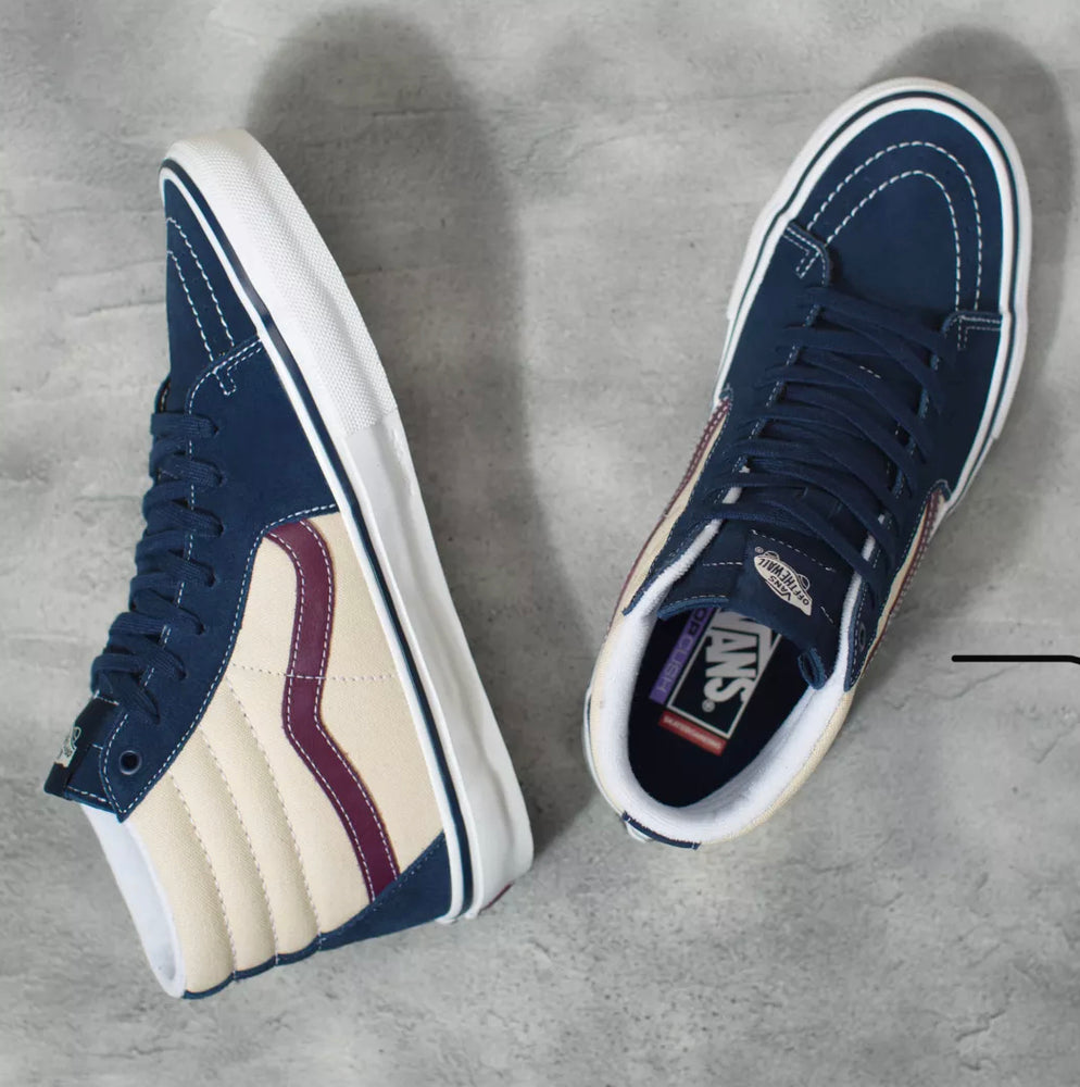 Vans Skate Sk8-Hi Shoes - Dress Blues/Turtledove Vans Skate Sk8-Hi Shoes - Dress Blues/Turtledove