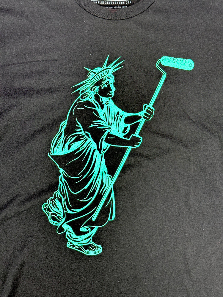 
                  
                    Liberty & Hustle  T - Black/Teal
                  
                